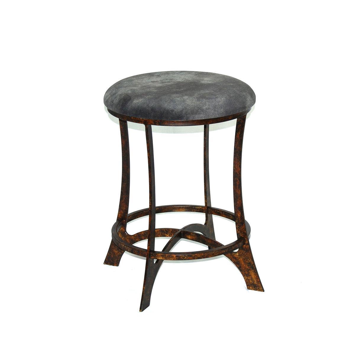 Santa Fe - 24" Swivel Stool With Cushion Seat - Dark Chocolate
