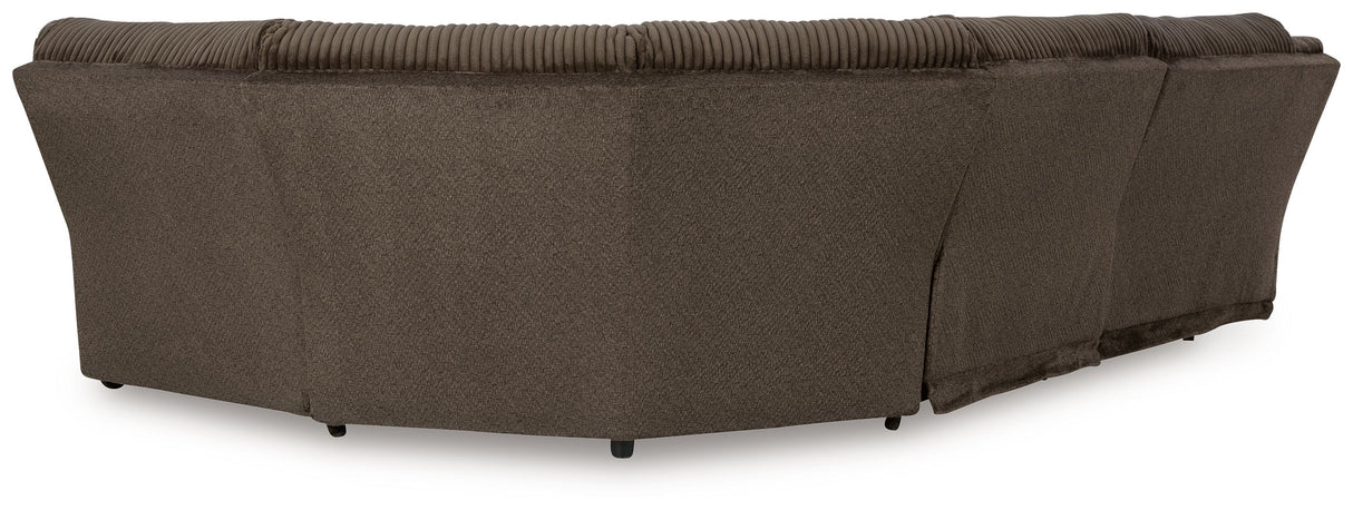 Top Tier - 5 Piece Reclining Sectional