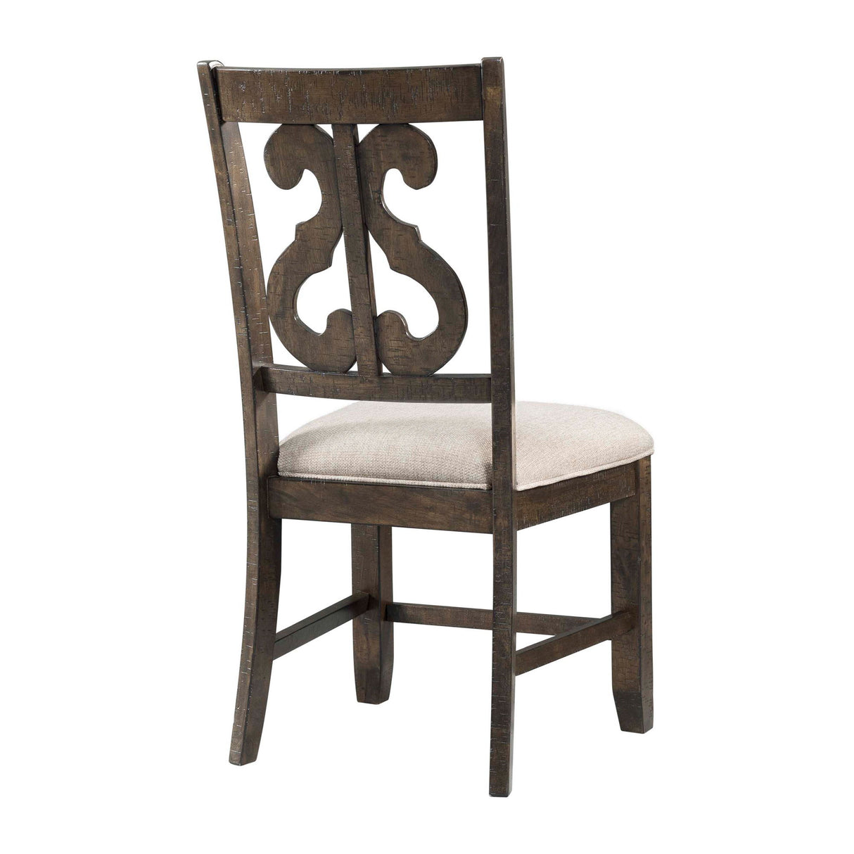 Silla con respaldo en espiral de madera - Stone (Juego de 2)