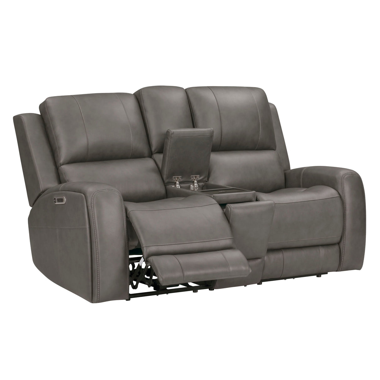 Belmont - Zero Gravity Power Reclining Tilt Console Loveseat P3 - Autumn Fog