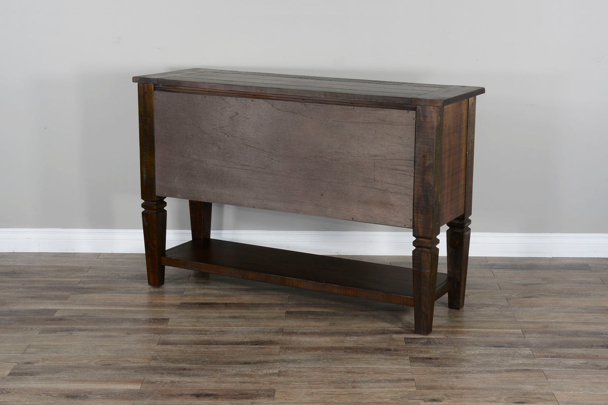 Homestead - Transitional Mahogany Wood Server - Tobacco Leaf