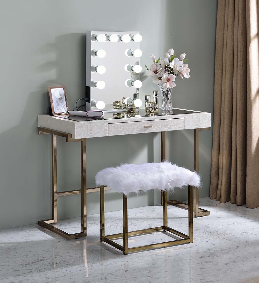 Asa - Espejo decorativo - Acabado blanco
