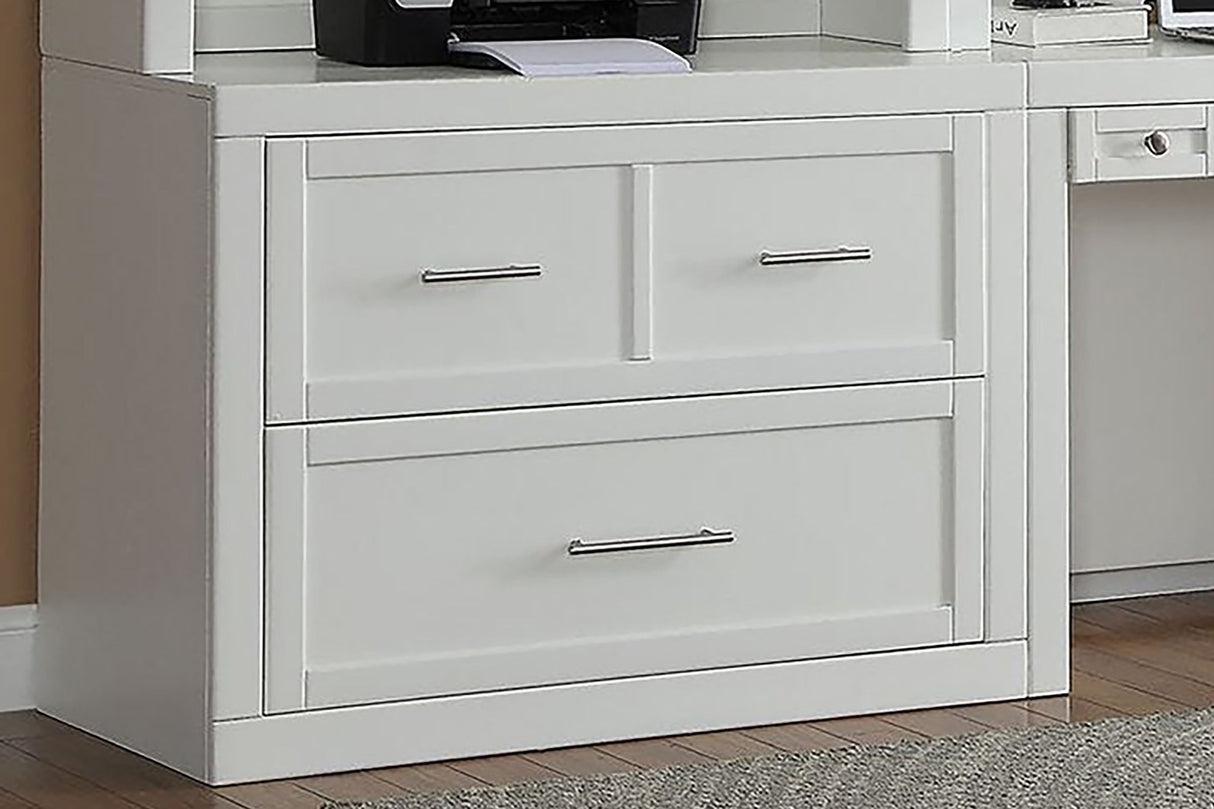 Catalina - Lateral File And Hutch - Cottage White