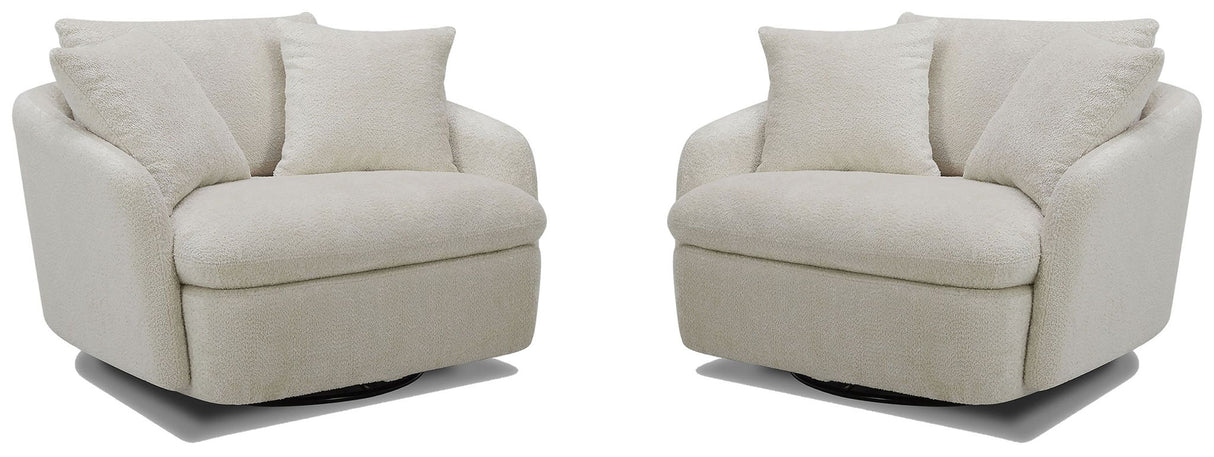 Boomer - Large Swivel Chair with 2 Pillows
