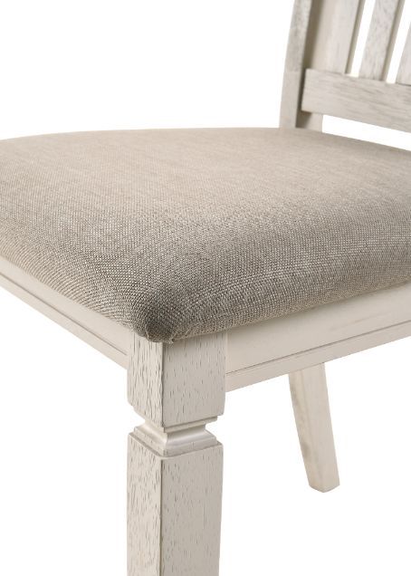 Fedele - Side Chair (Set of 2) - Tan Fabric & Cream