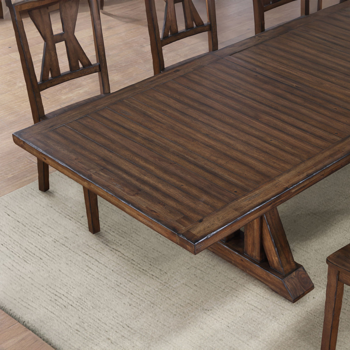 Auburn - Table With 2 / 20" Table Leaves - Dark Brown alternate view 4