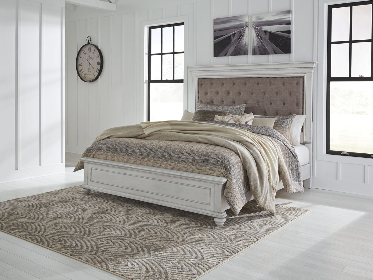 Kanwyn - Cama tapizada con paneles