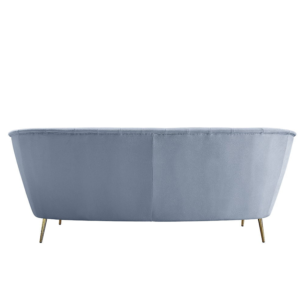 Bayram - Sofá - Terciopelo gris claro