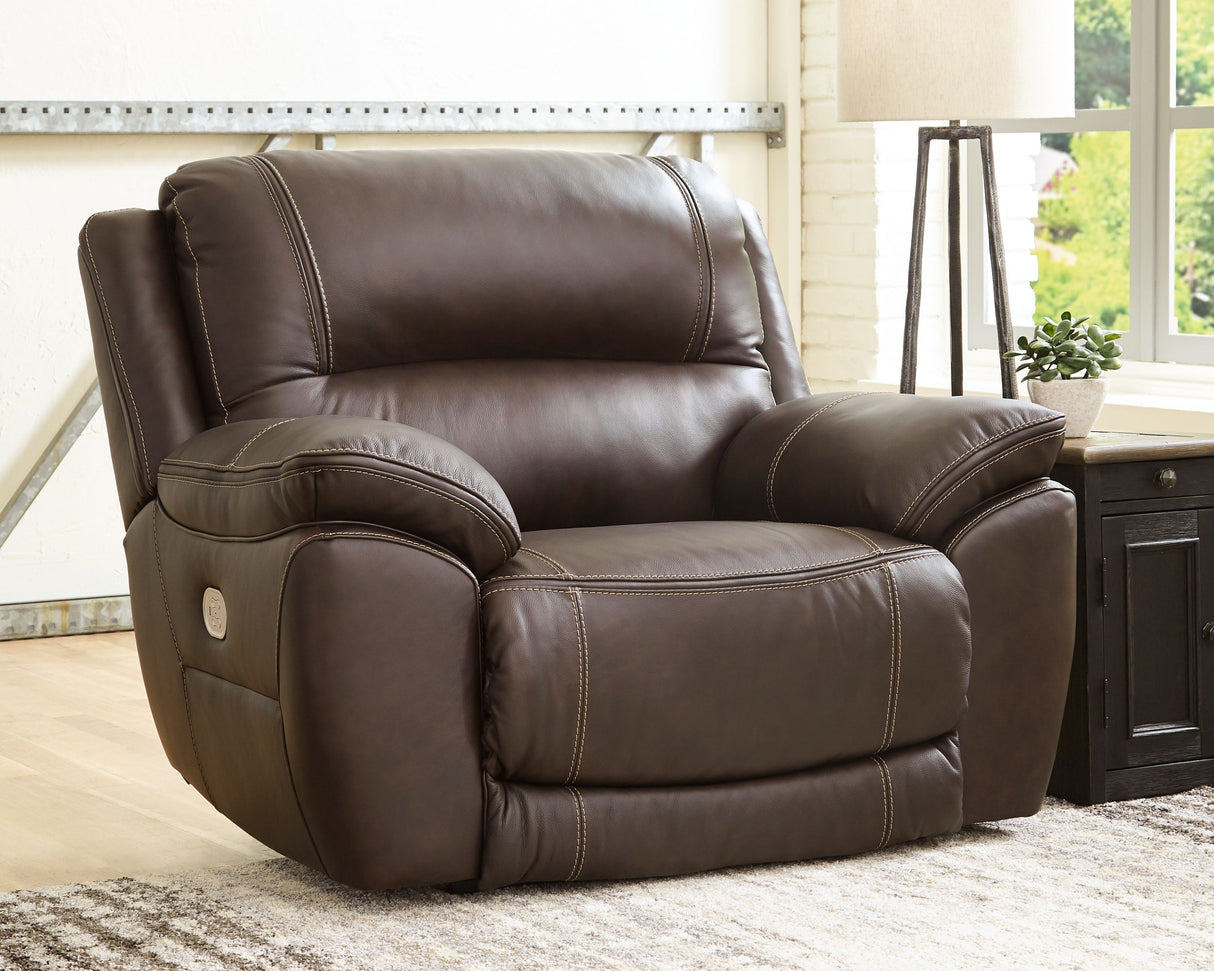 Dunleith - Sillón reclinable de pared cero con cabecera eléctrica - Chocolate