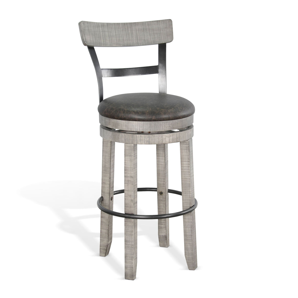 Alpine - Swivel Barstool With Cushion Seat