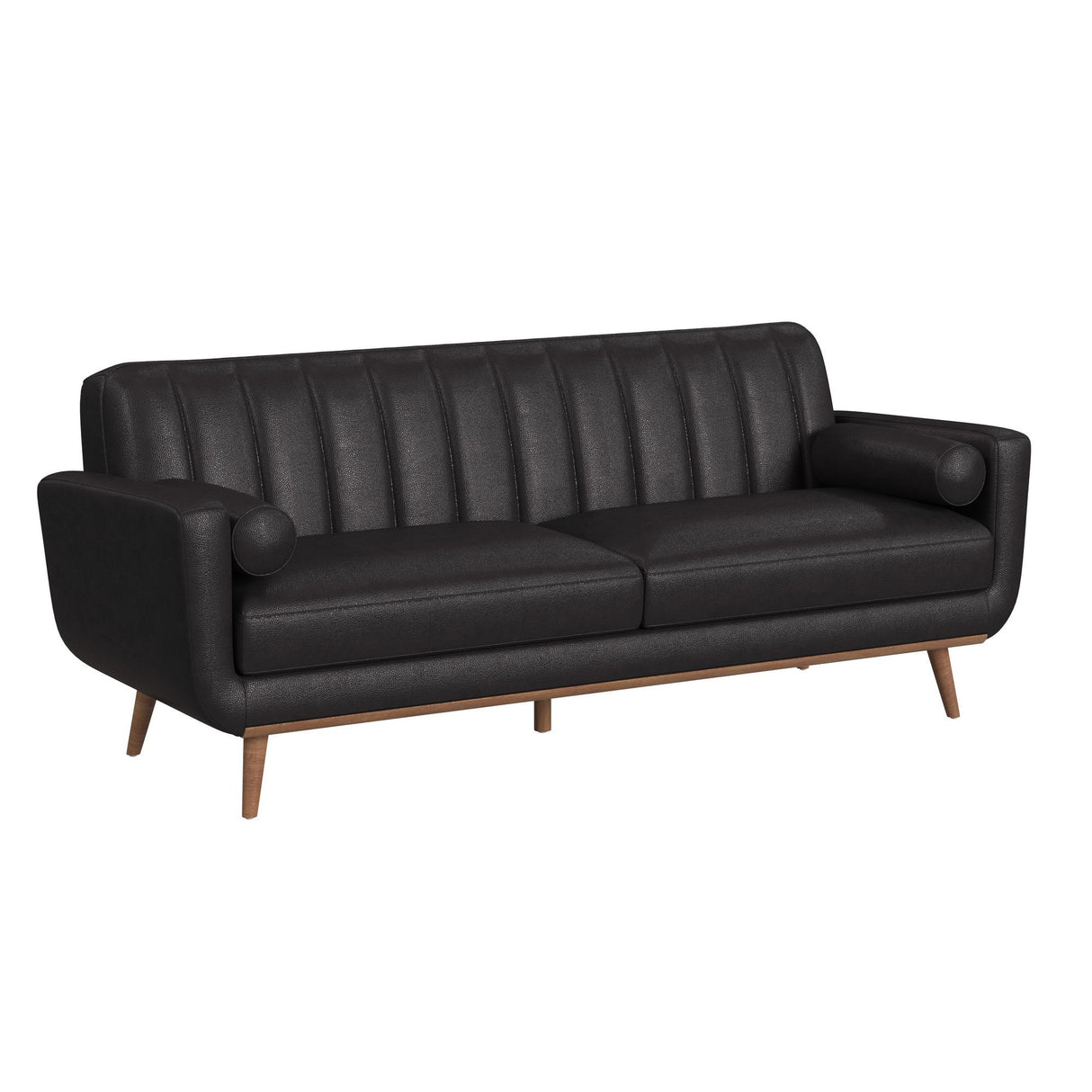 Horizon - Sofa With Wood Front And 2 Pillows