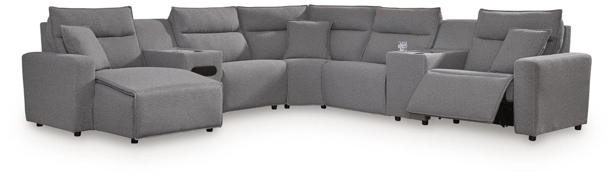 Modmax II - Seccional reclinable - Sal y pimienta