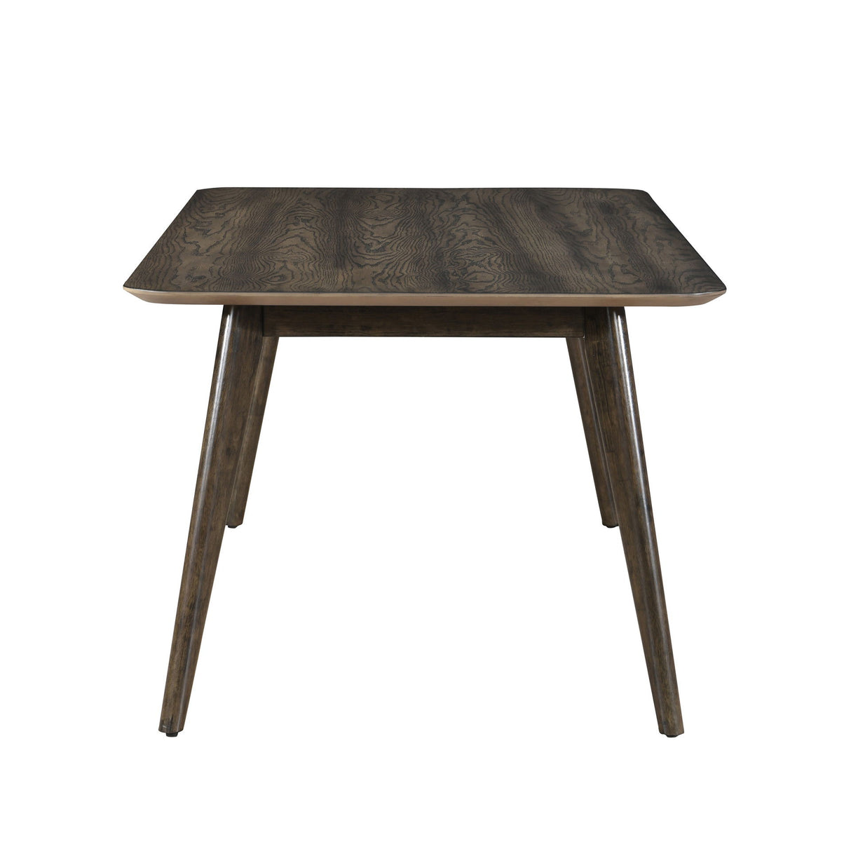 Rex - Mesa de comedor rectangular de tapa fija de 72" - Nogal