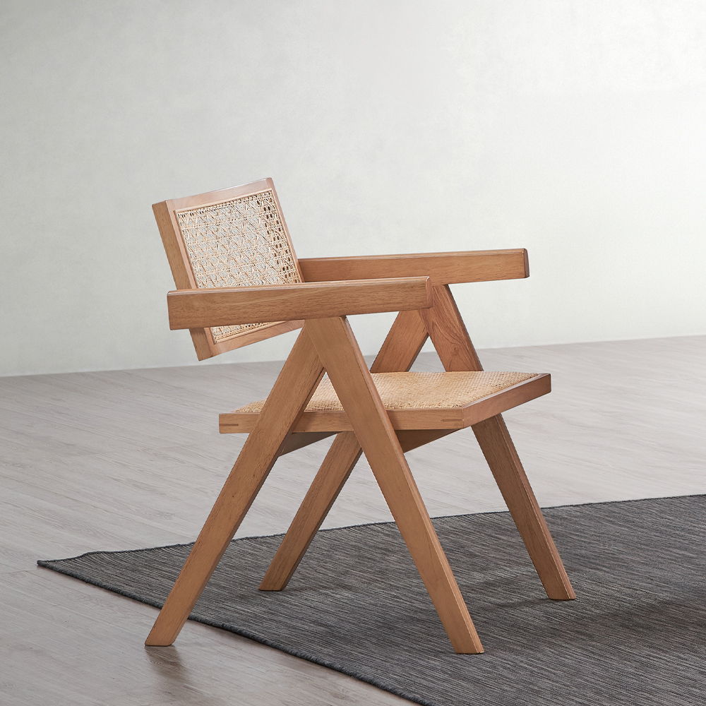 Velentina - Sillón (Juego de 2) - Ratán y Natural