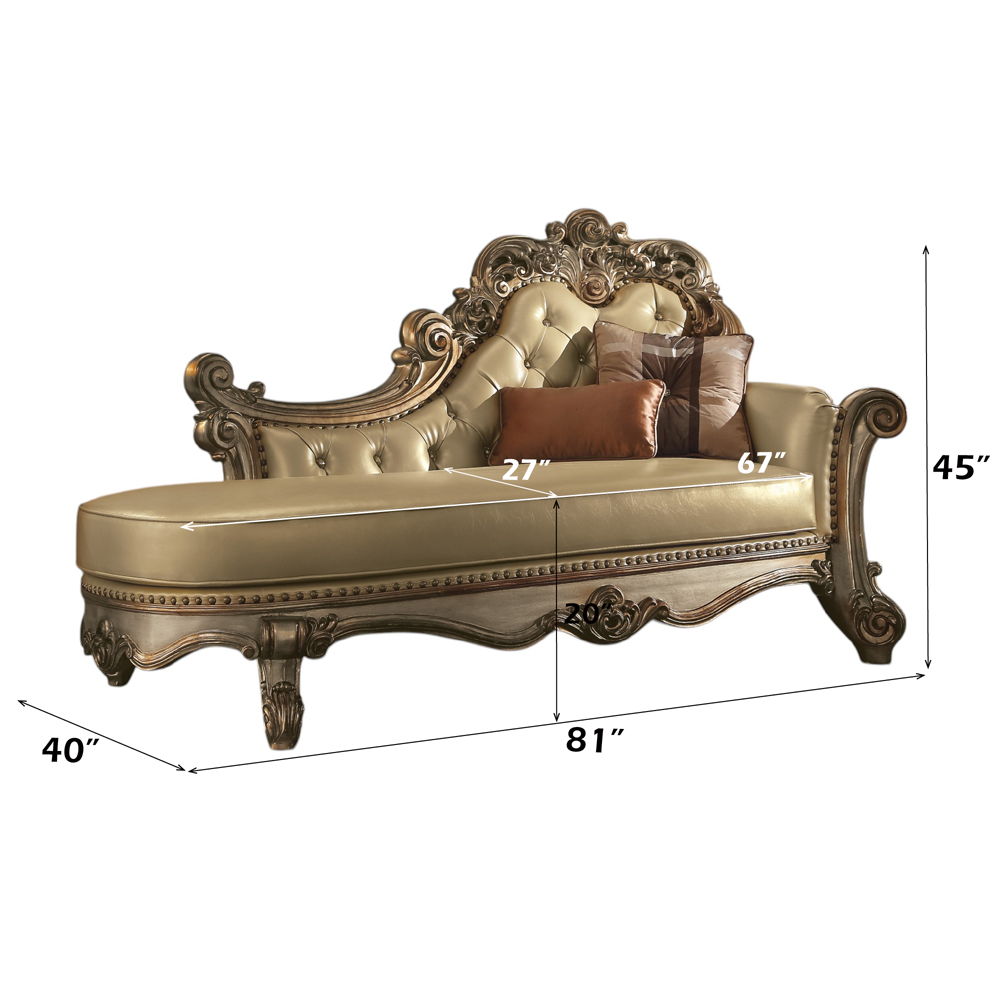 Vendome - Chaise con 2 almohadas
