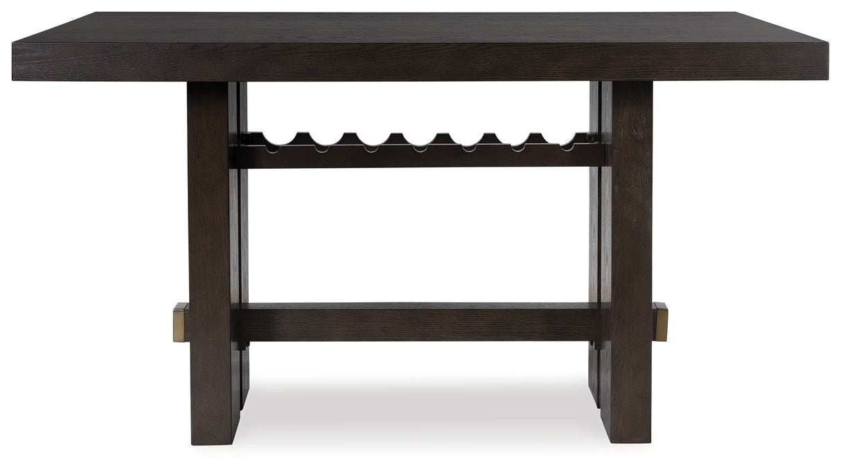 Burkhaus - Rectangular Dining Room Counter Table - Dark Brown