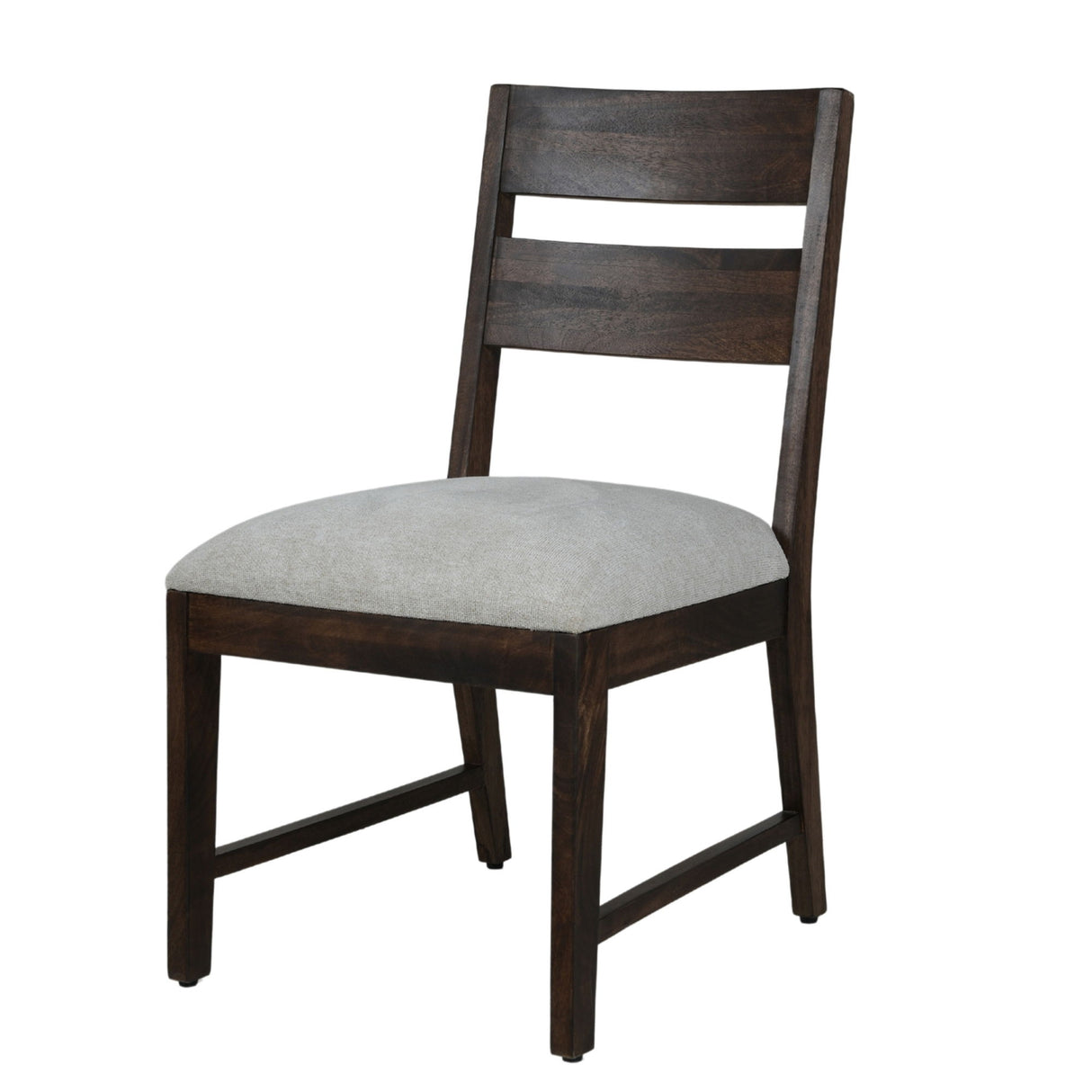 Portico - Sillas de comedor con respaldo de escalera (Juego de 2) - Marrón cálido