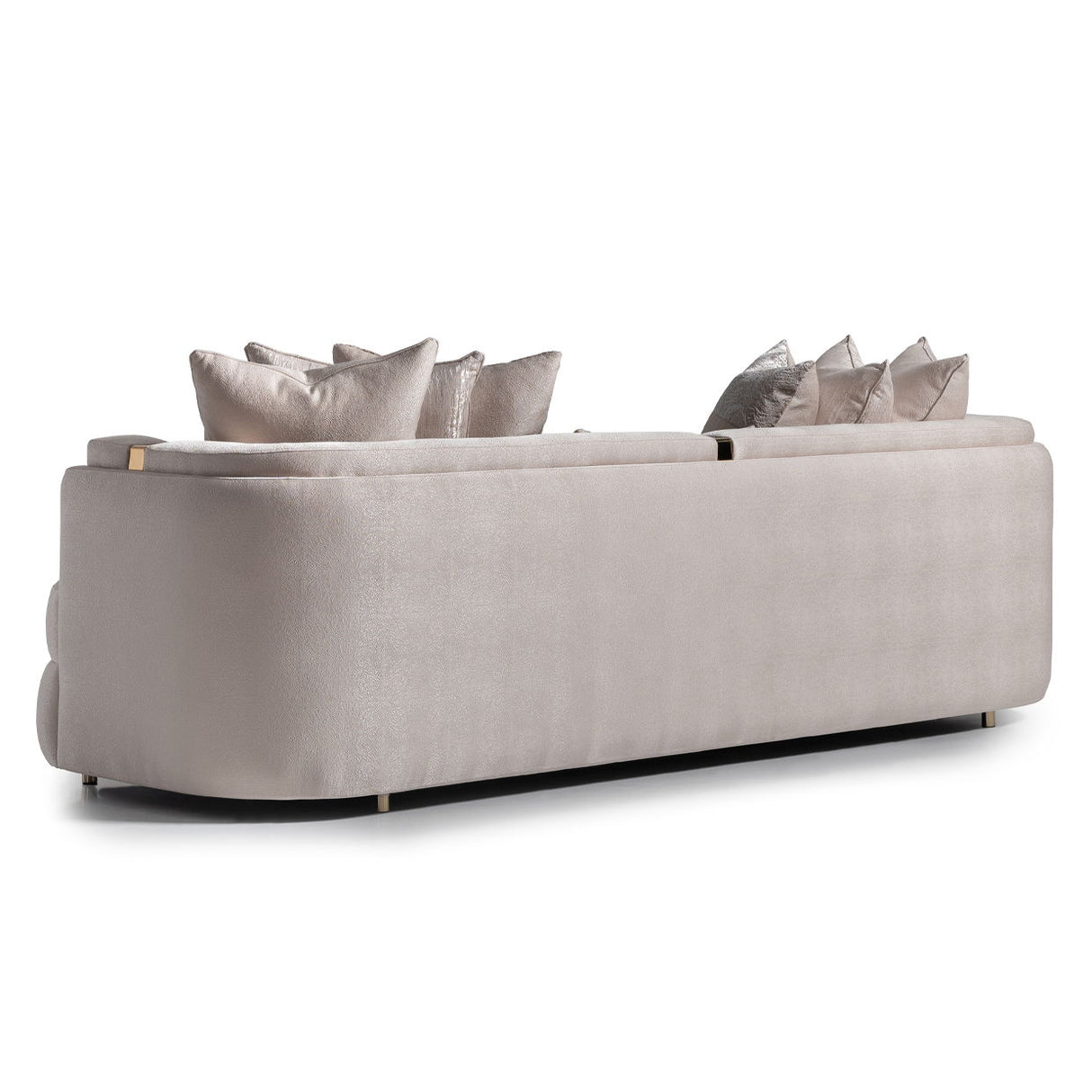 Carmela - Mansion Sofa - Almond / Gold