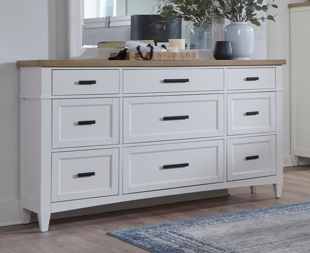 Americana Modern Bedroom - 9 Drawer Dresser - Cotton alternate view 4