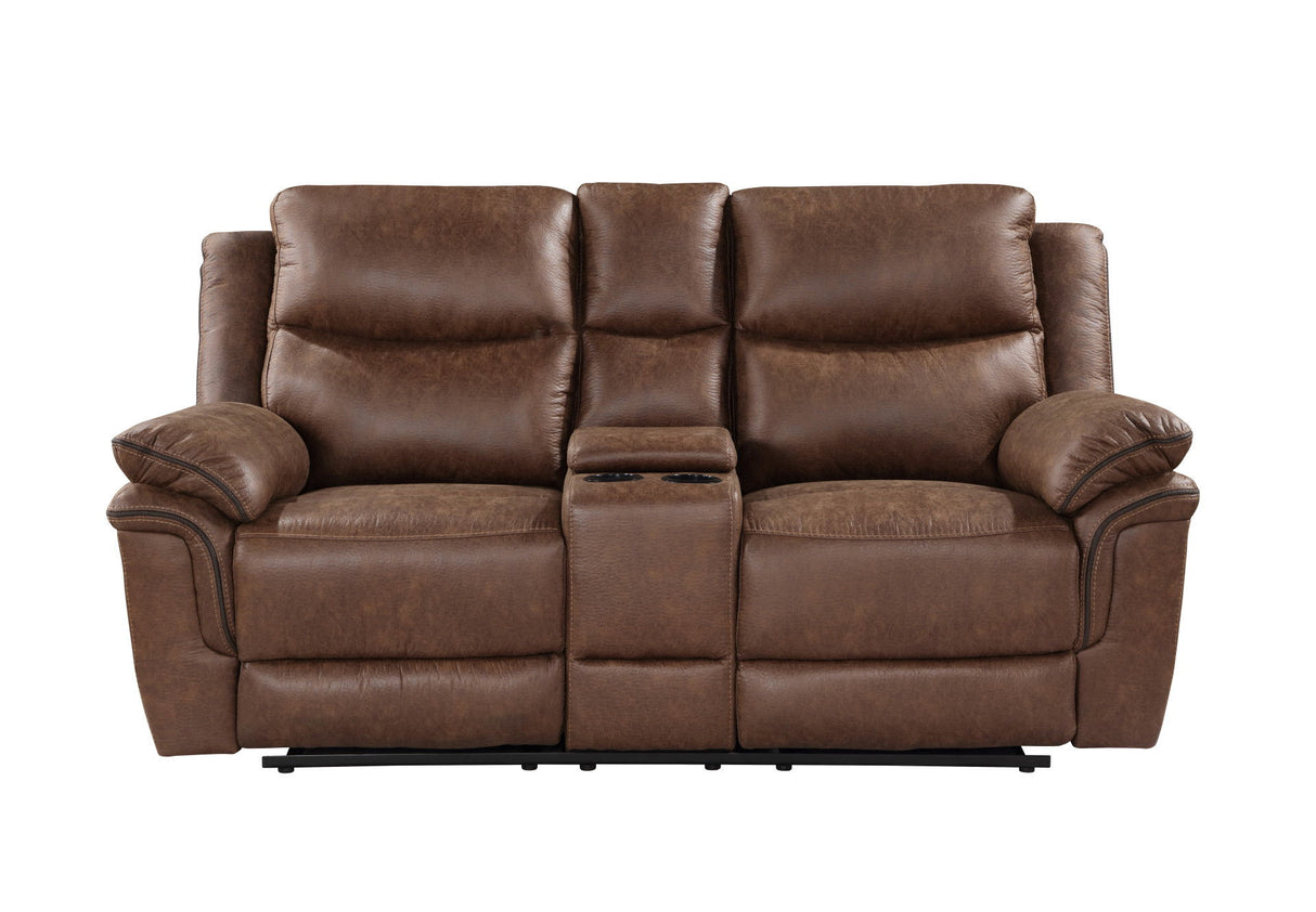 Ryland - Sofá biplaza reclinable con consola