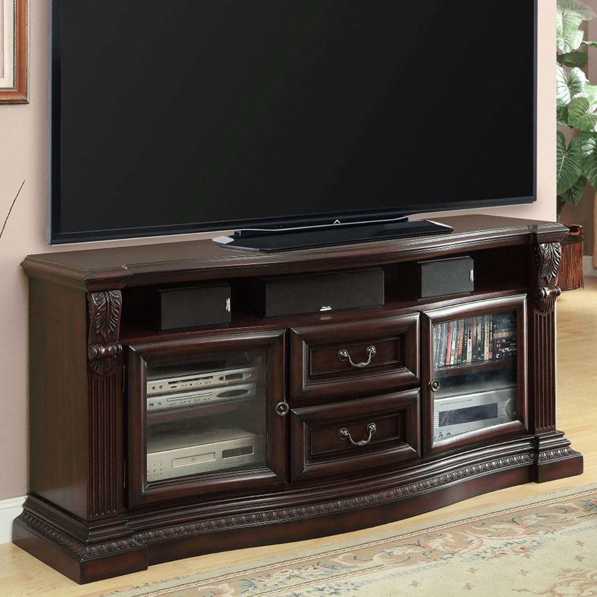 Bella - Mueble de TV con Centro Eléctrico - Siena Vintage