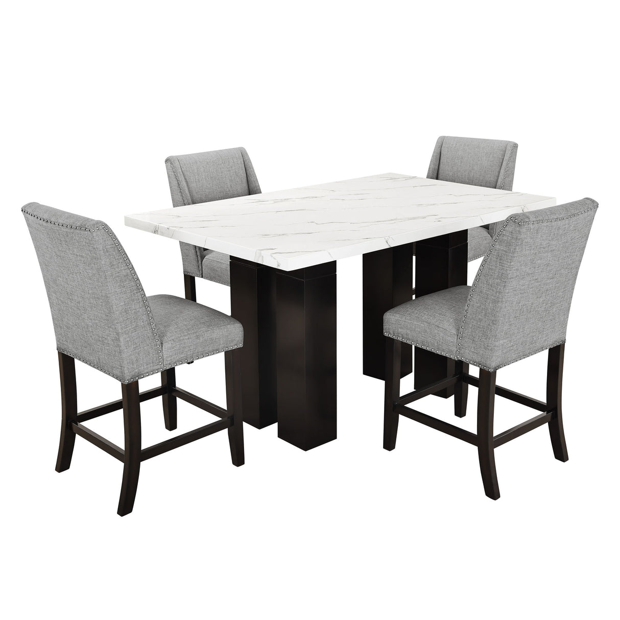 Faust - Mesa regulable / Base y tablero - Blanco