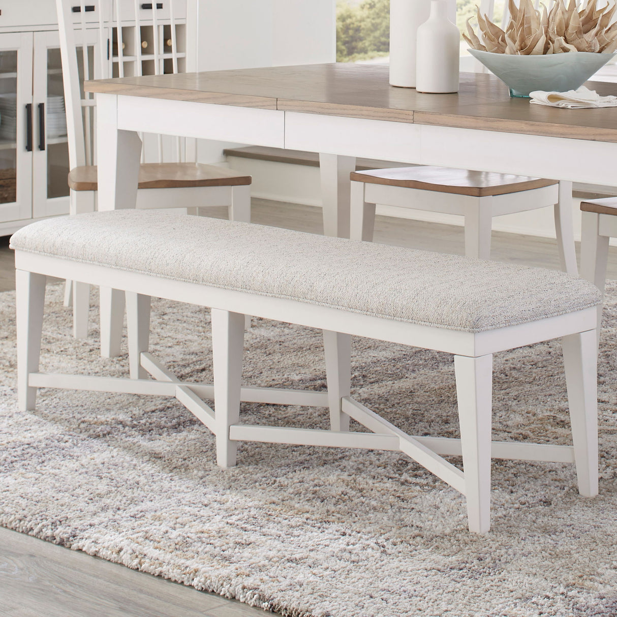 Americana Modern Dining - Upholstered Bench - Cotton alternate view 4