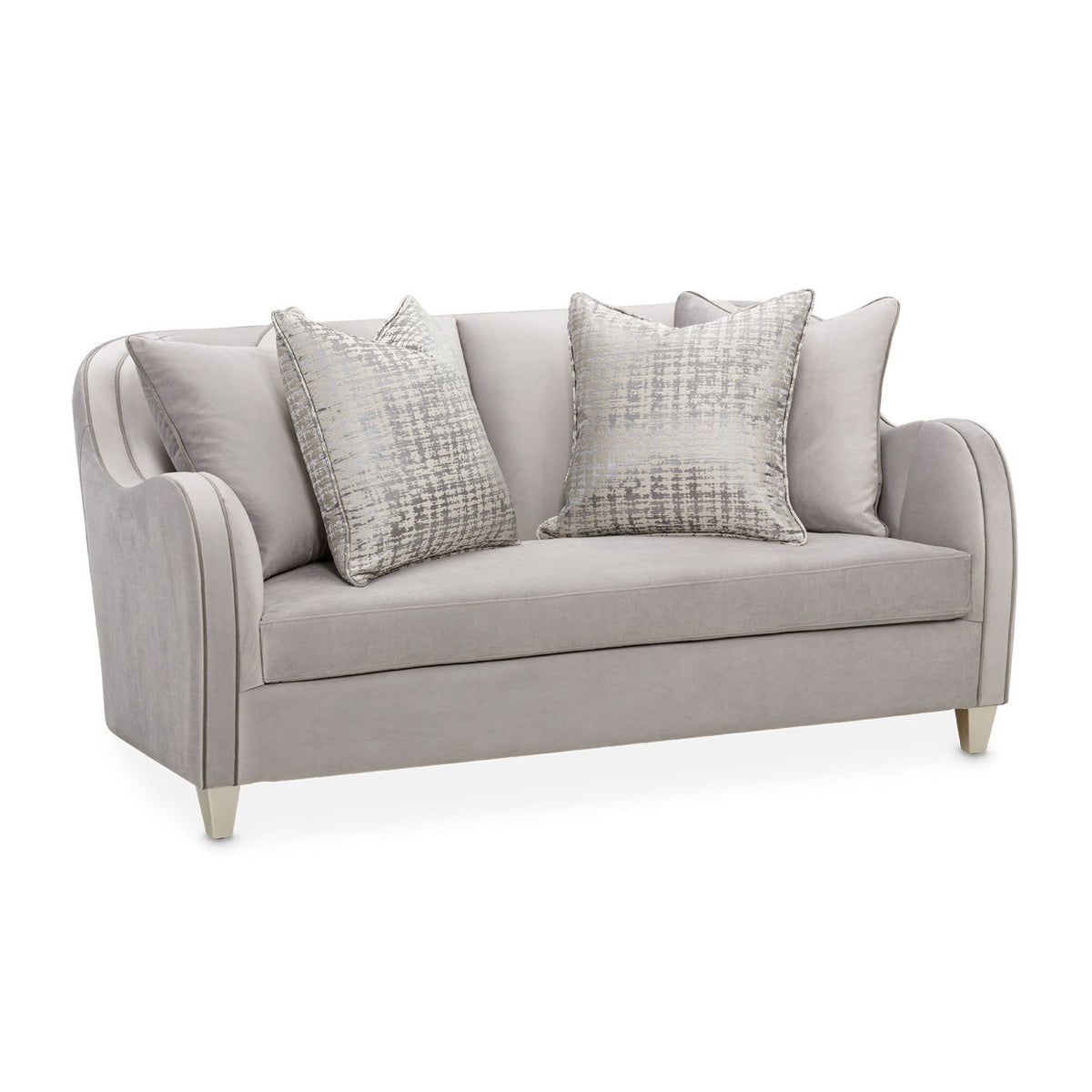 Roxbury Park - Velvet Loveseat - Steel / Slate