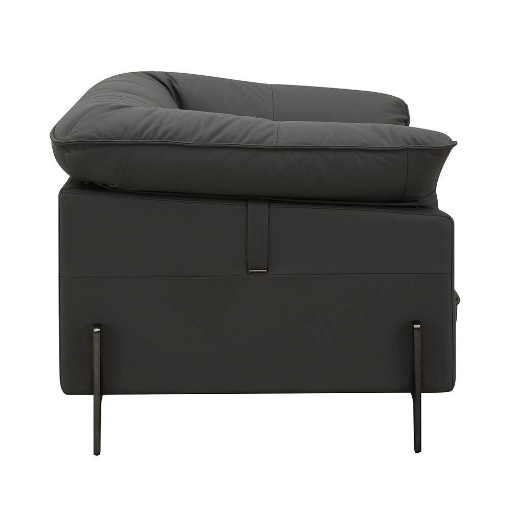 Tadi - Silla - Cuero de grano superior negro