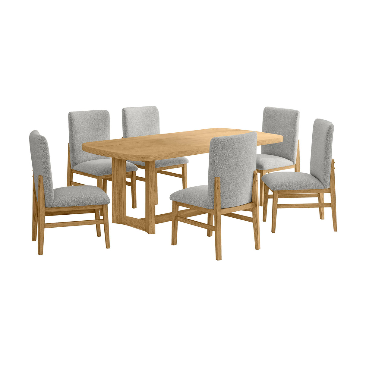 Portland - Juego de comedor rectangular