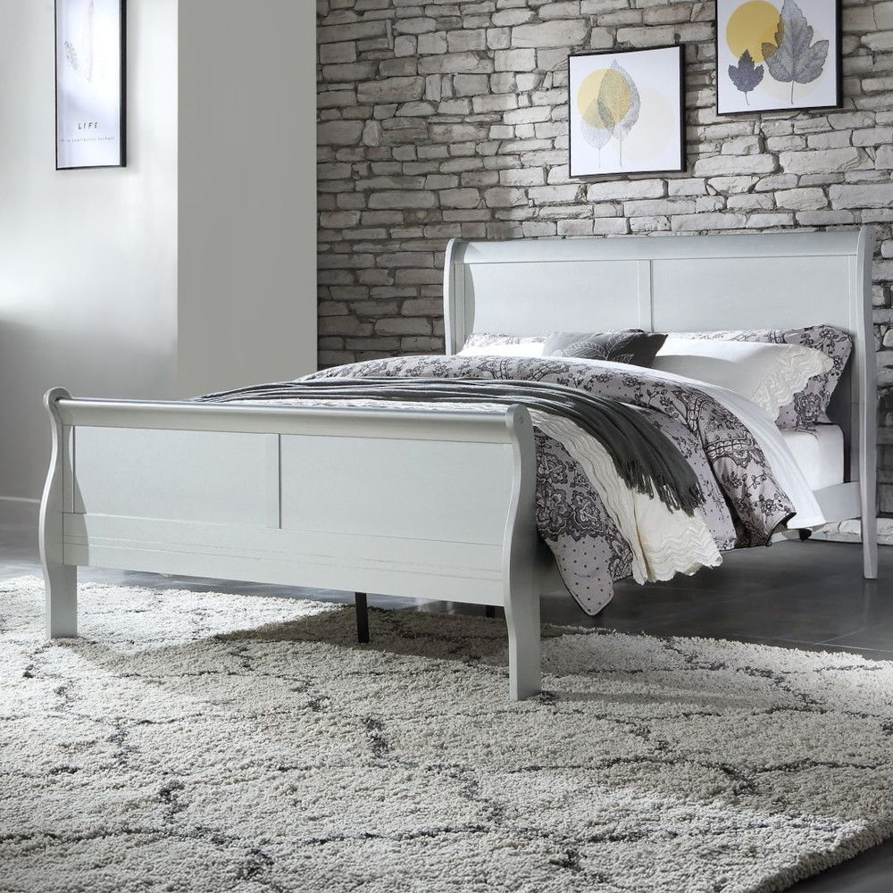 Louis Philippe - Twin Bed - Platinum