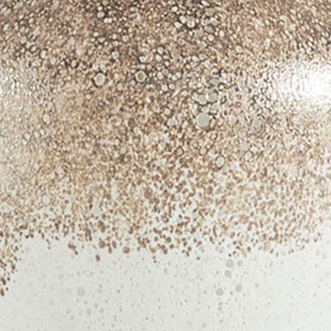 Tavisburg - Lámpara de mesa de cristal - Marrón / Blanco / Dorado
