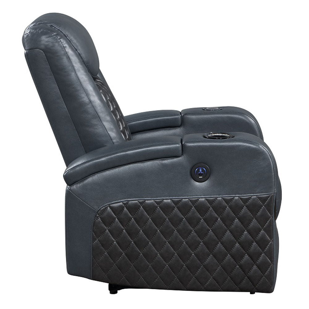 Alair - Sillón reclinable eléctrico con Bluetooth, cargador inalámbrico y portavasos