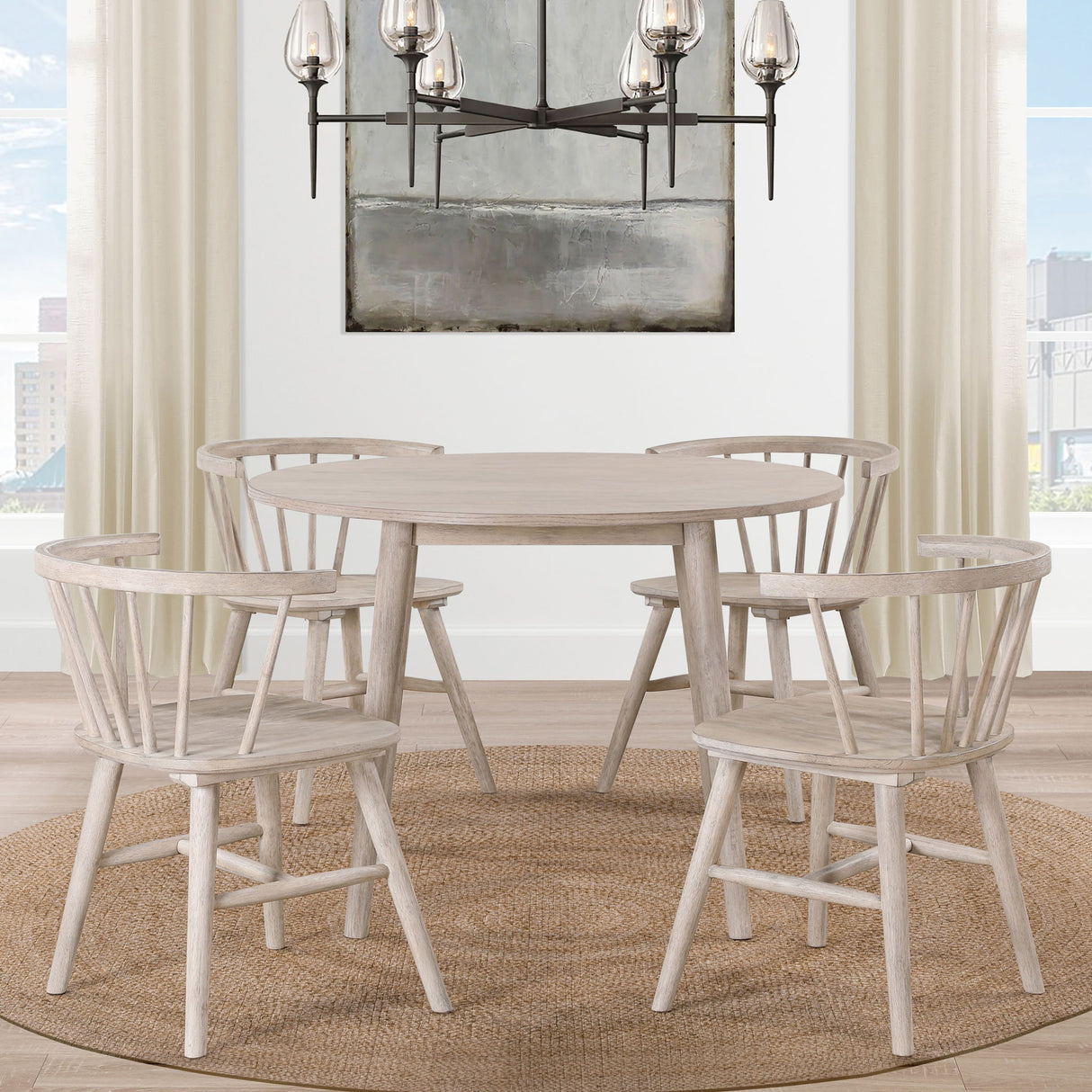 Willow - 5 Piece Round Dining Set