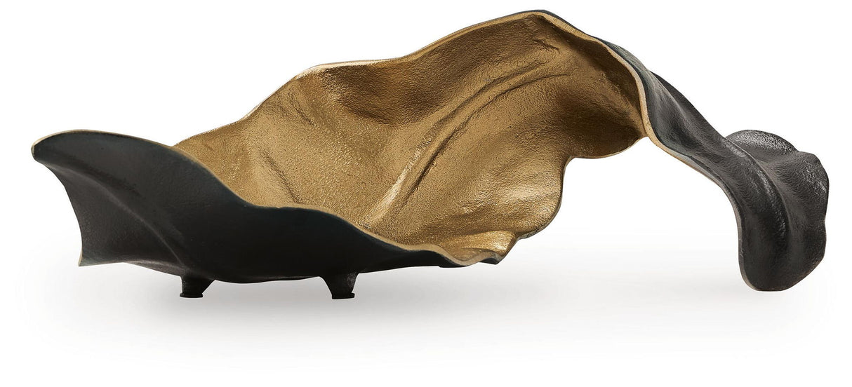 Melinda - Escultura - Acabado negro/dorado