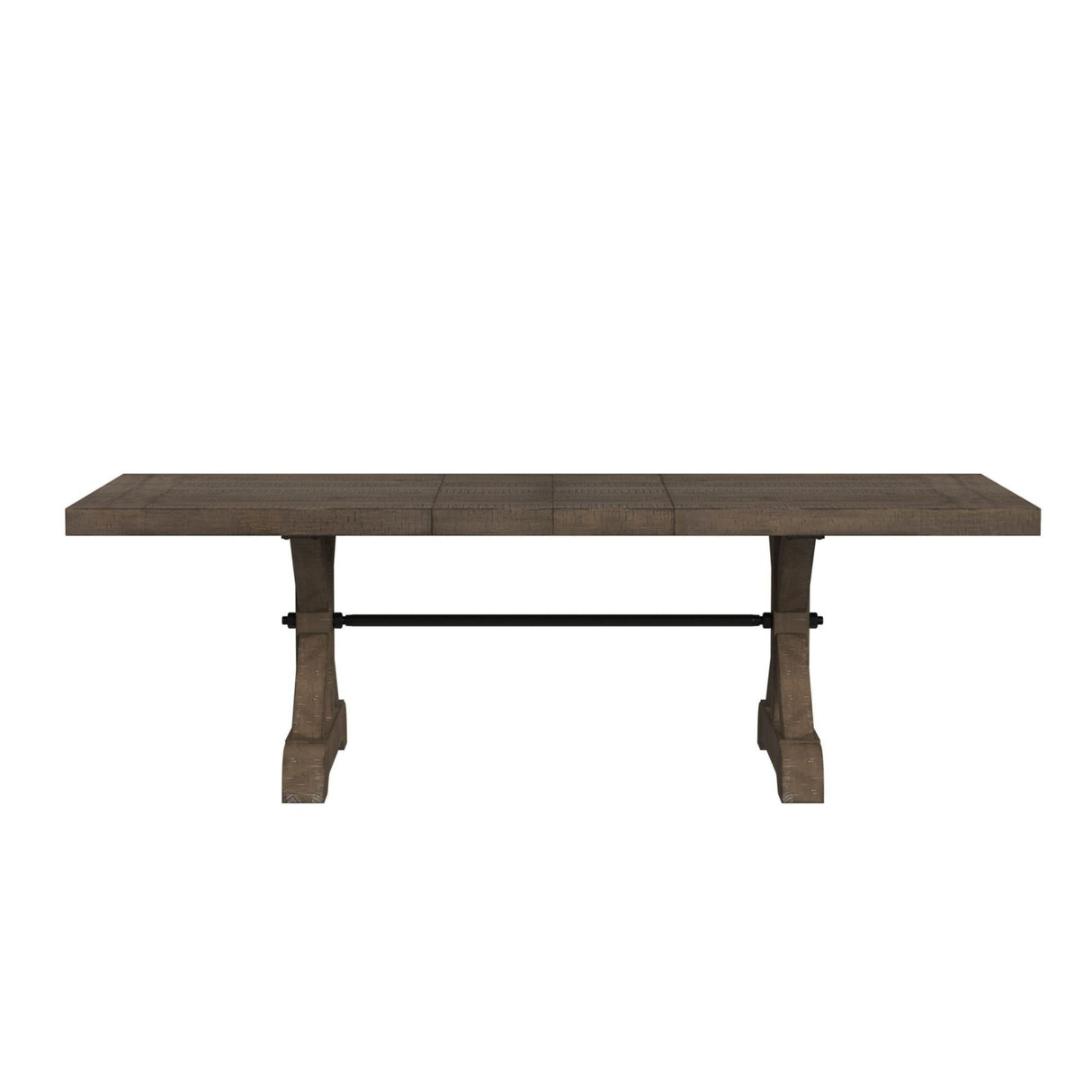 Yellowstone - Mesa de comedor con extensiones de 2 x 12" - Gris