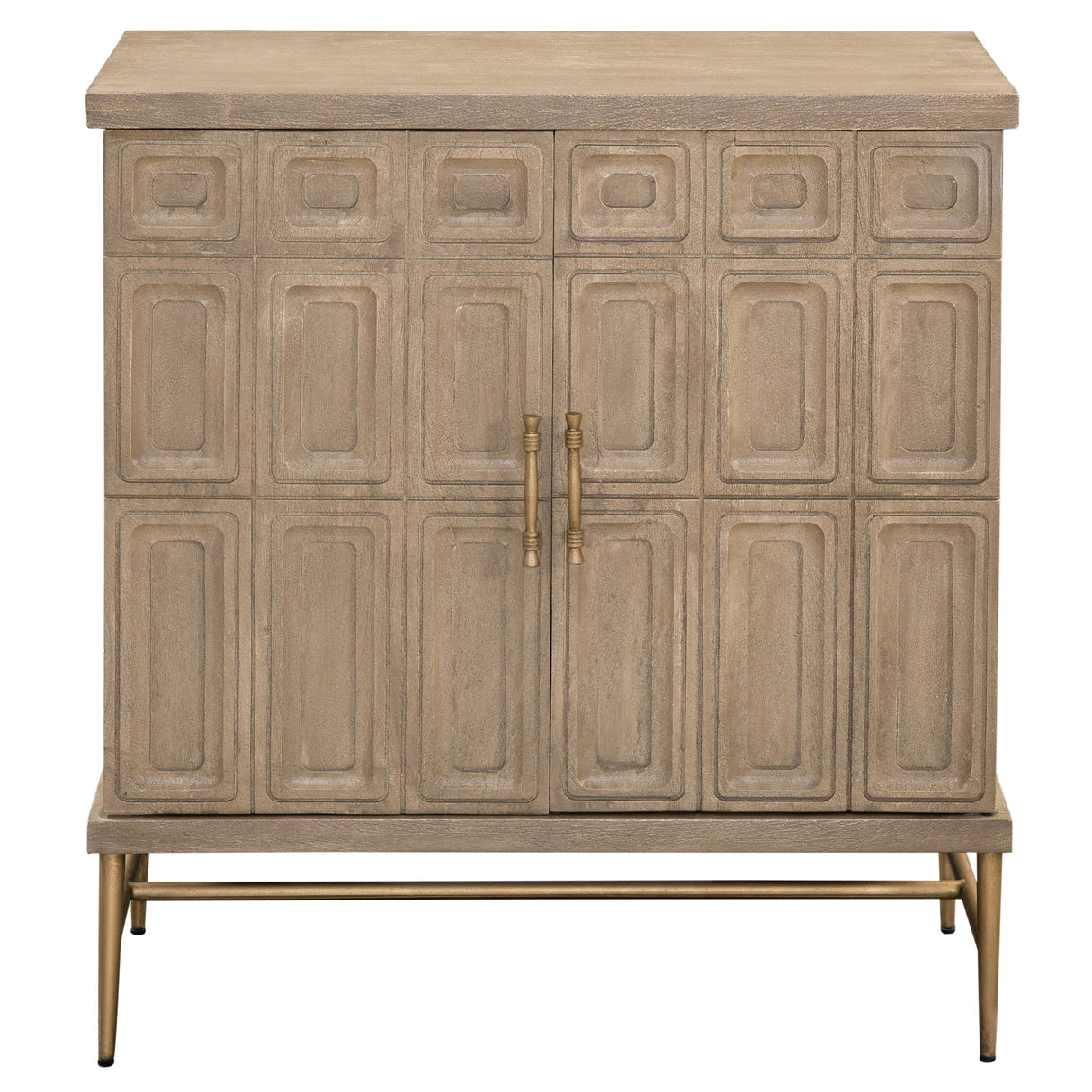 Arun - 2-Door Accent Cabinet - Light Brown