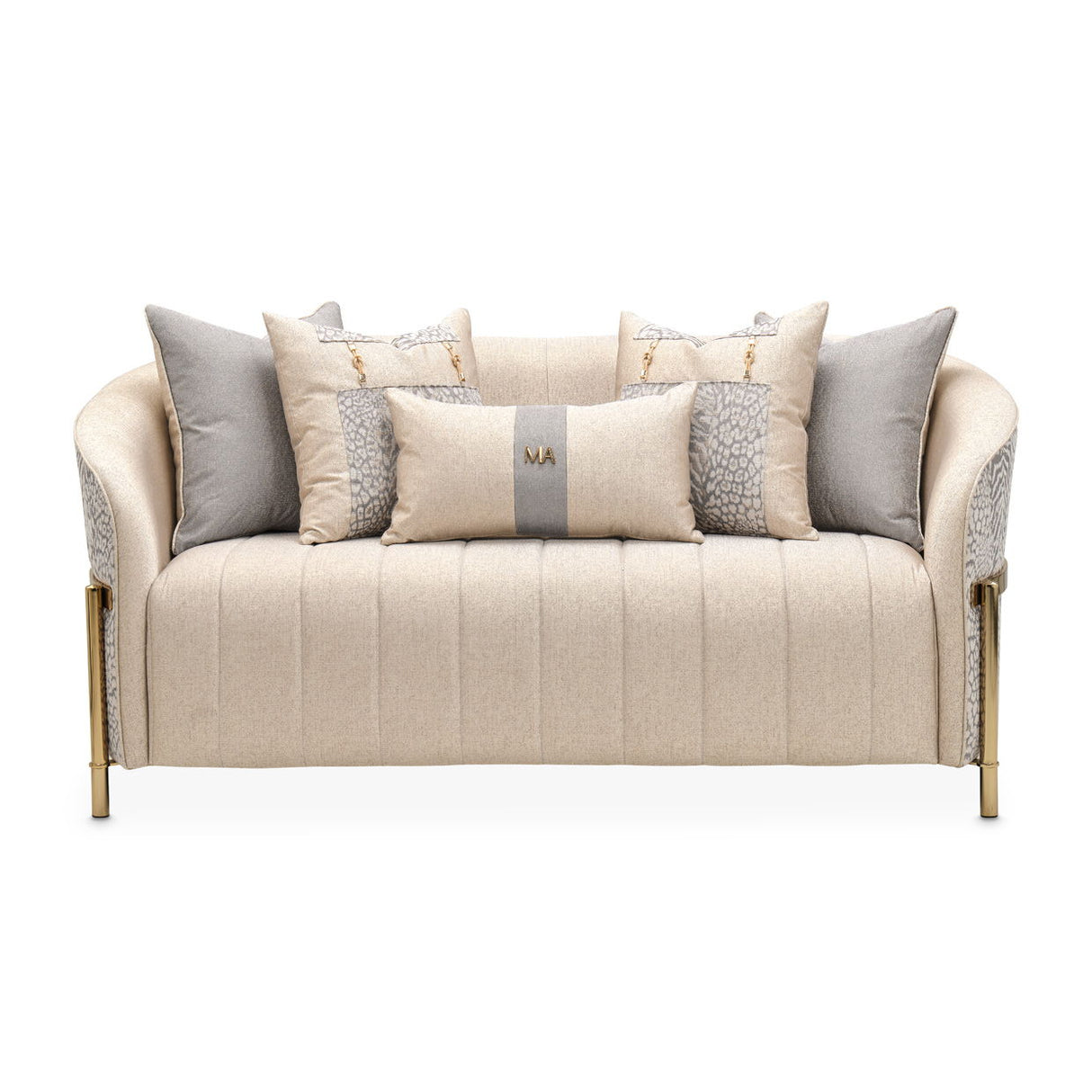 Lisbon - Loveseat - Opal / Gold