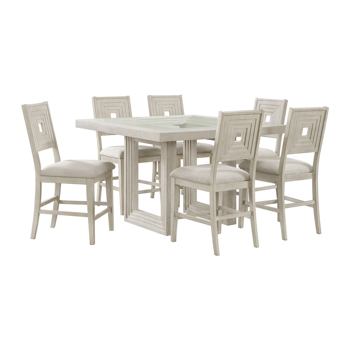 Avalanche - Juego de Comedor Alto Cuadrado