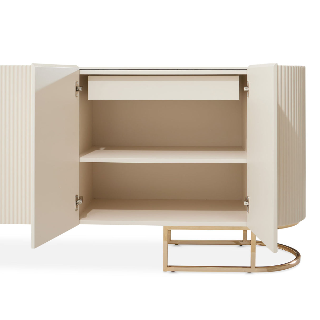 Lisbon - Console Table - Silken Matte Cream