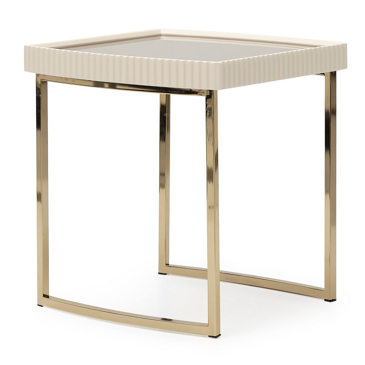 Lisbon - Side Table - Silken Matte Cream
