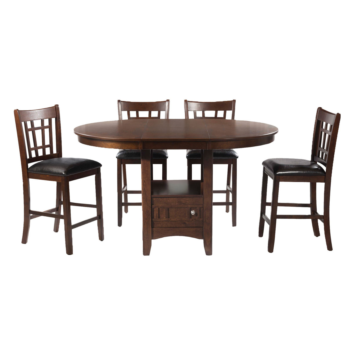 Juego de comedor de 5 piezas Max - Nogal