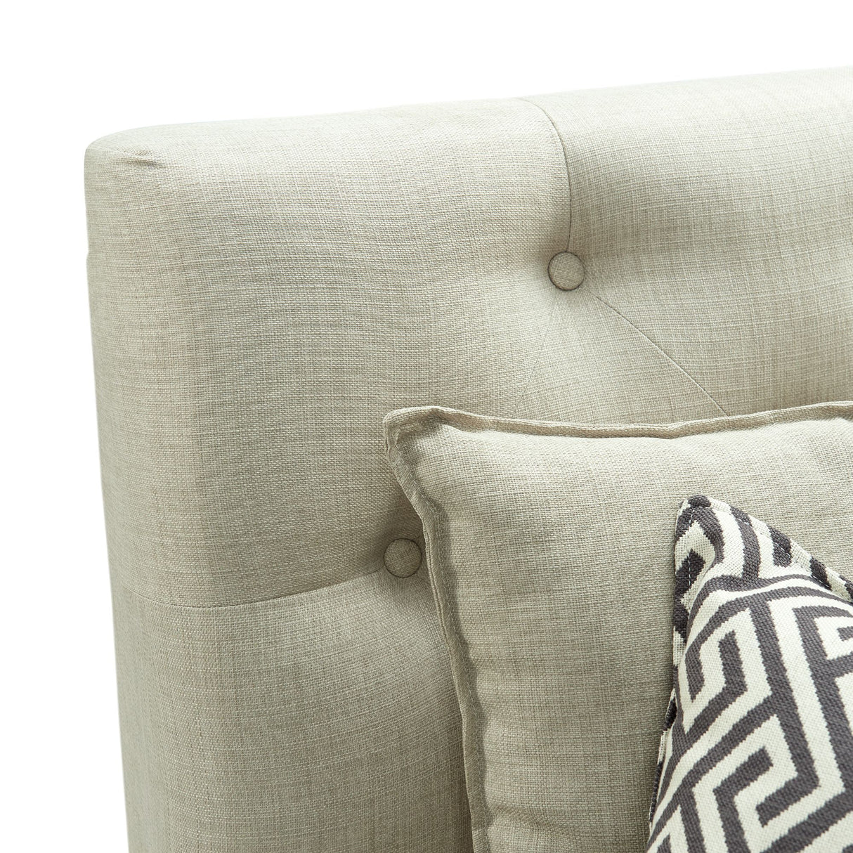 Maddox - Esquinero con tres almohadas - Beige