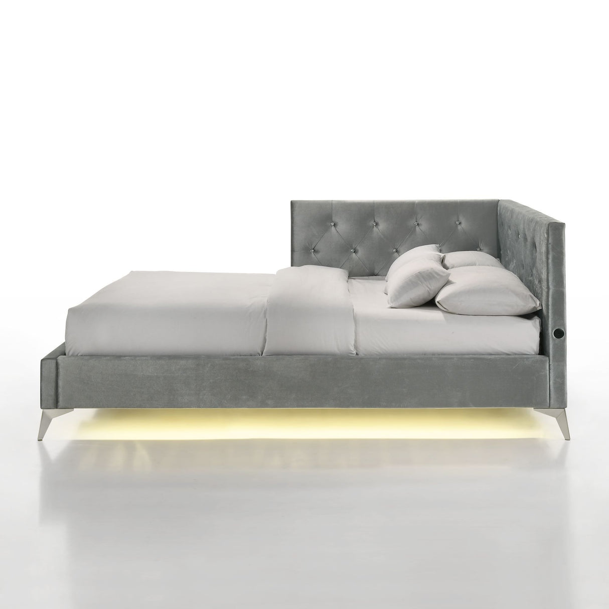 Amberley - Full Upholstered Corner Bed With LED And USB alternate view 4