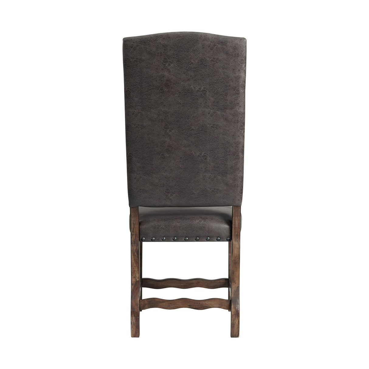 Gramercy - Silla de comedor con respaldo alto y capitoné (juego de 2) - Chocolate