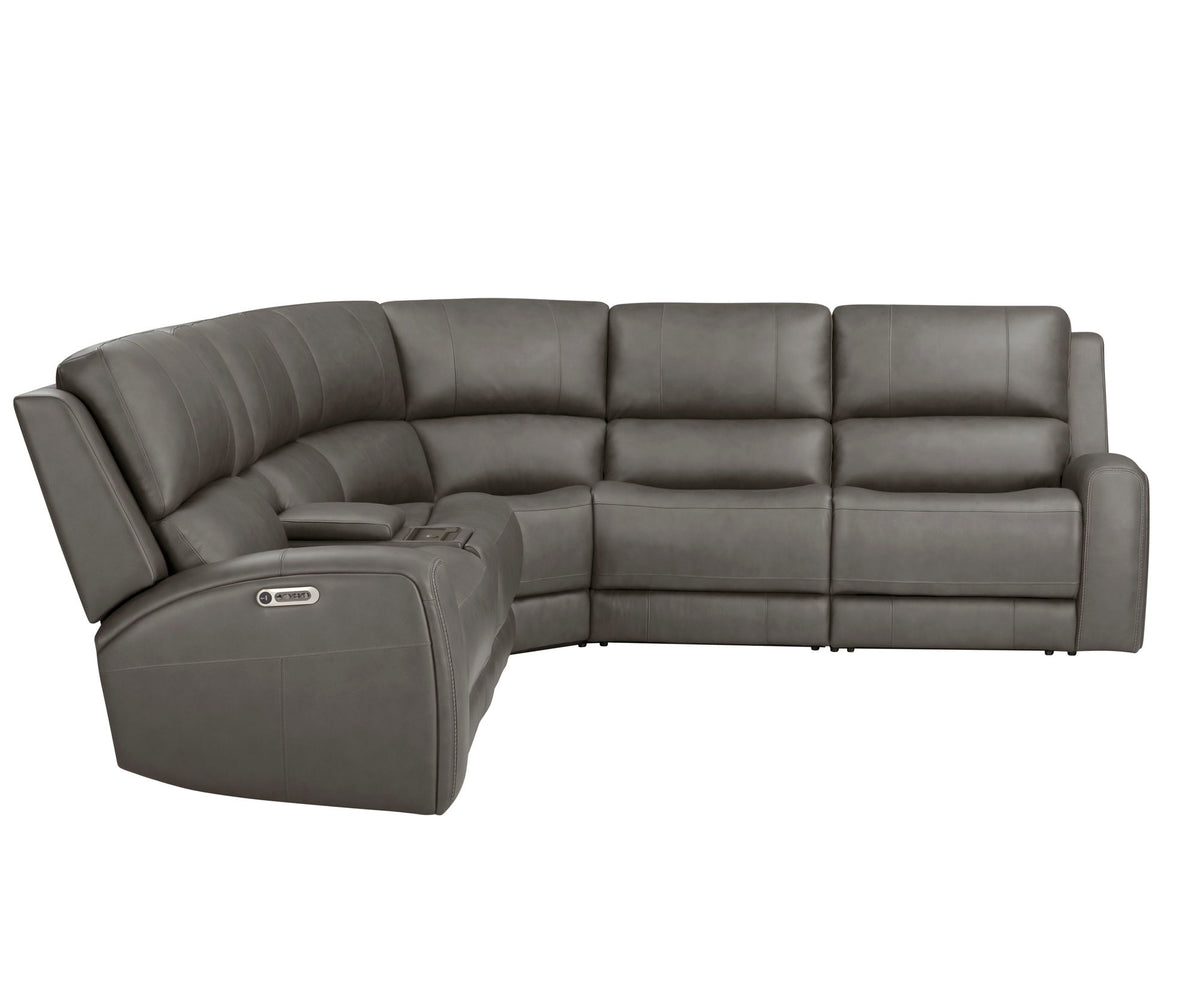 Seccional reclinable eléctrico Belmont - Zero Gravity con reposacabezas ajustables eléctricamente