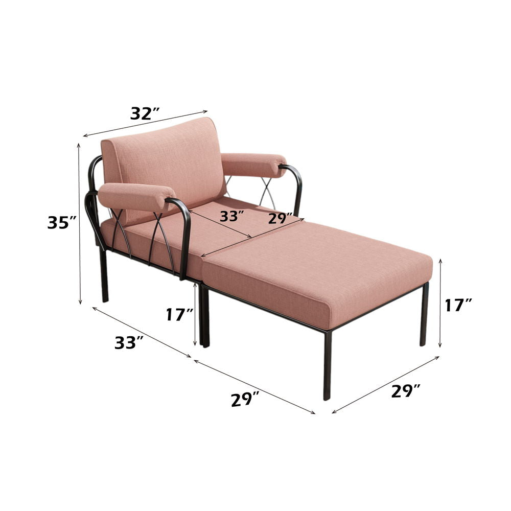 Rajni - Sillón de jardín - Acabado roble y blanco antiguo