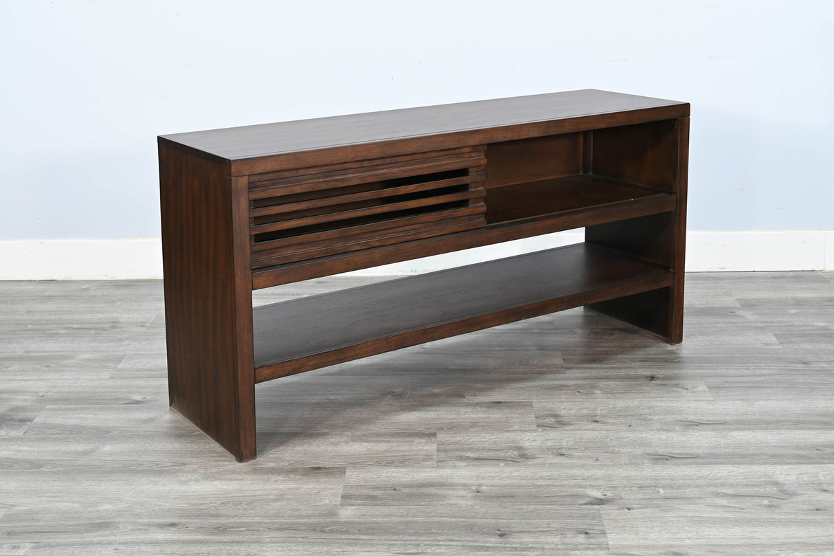 Mesa de sofá con puerta corrediza - Grano de café