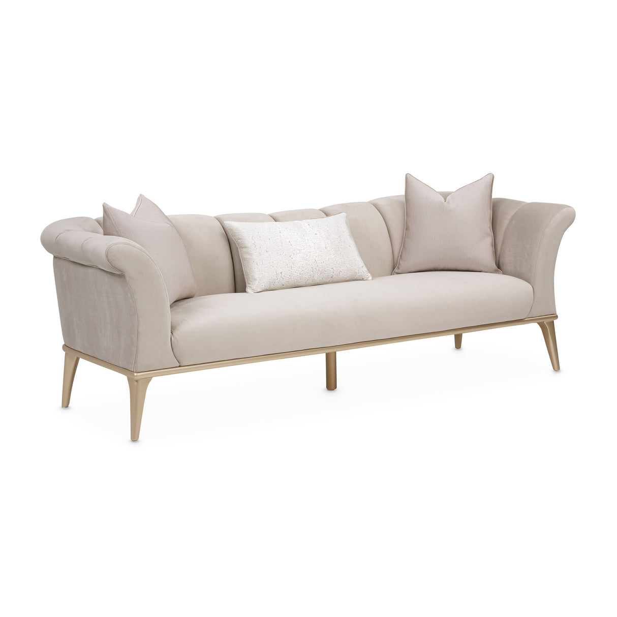 Yvette - Sofa - Porcini / Medium Champagne