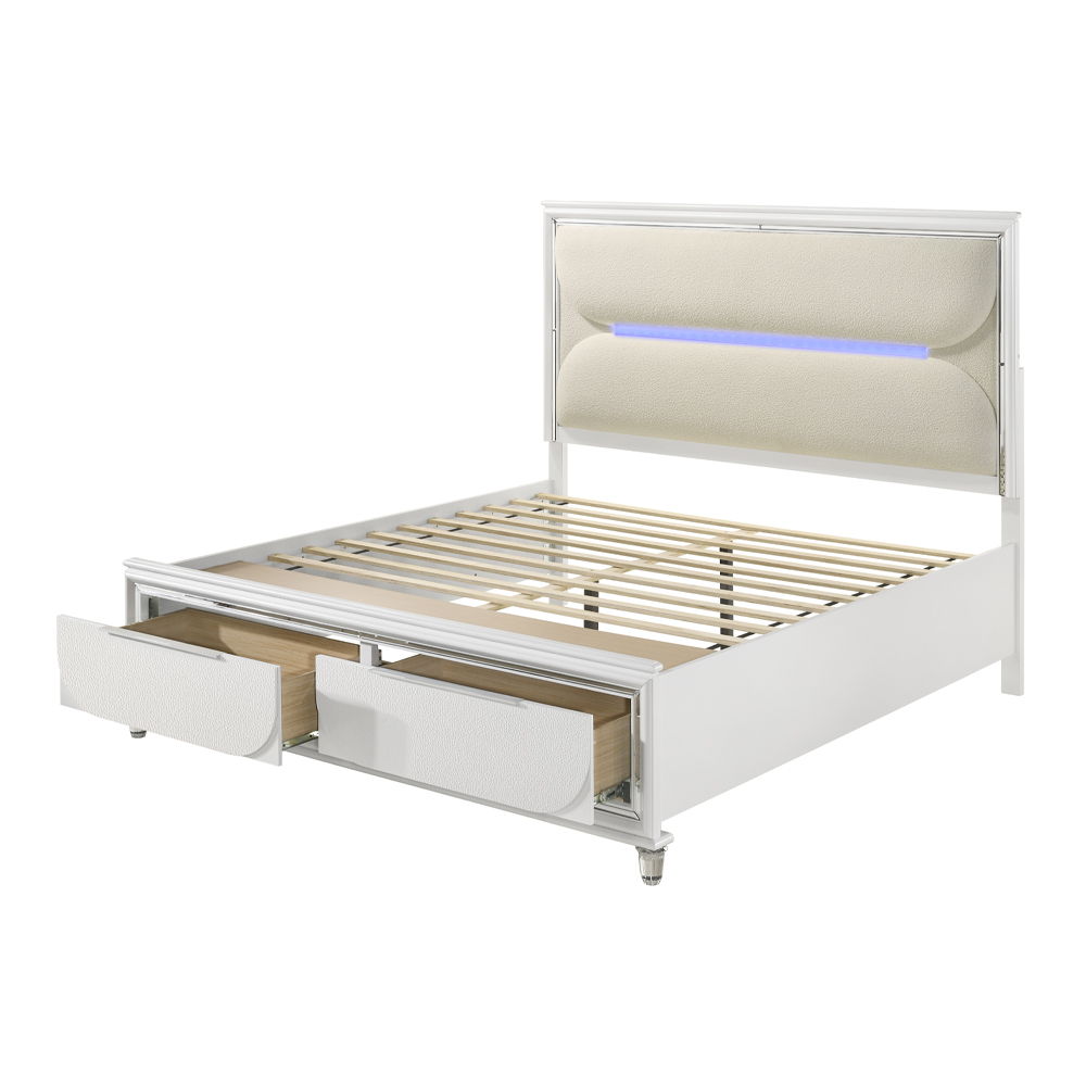 Tarian - Cama con LED y Almacenamiento